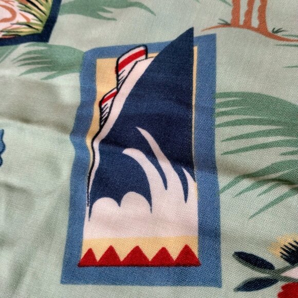 Reyn Spooner Fabric Material Rayon Caribbean Cruises Jamaica Fish Beach 81x58" - Picture 11 of 12